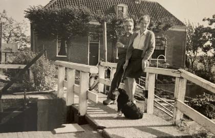 Machinist Gerrit Gerssen en zijn vrouw Mietje, coll. L. Geel